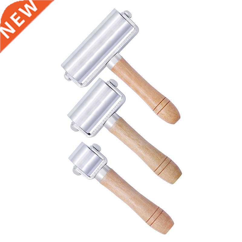 Pcs Wooden Handle Platen Tools Leather Press Edge Roller L