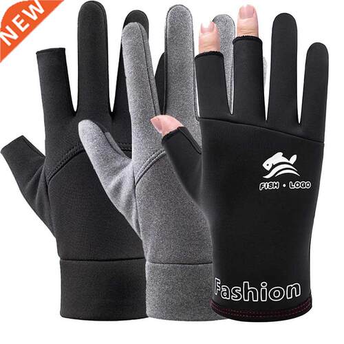 Winter Outdoor Ice Fishing Gloves Windproof Waterproof Rubb