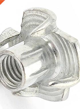 50Pcs 4 Prongs Carbon Steel Zinc Plated TNut Tee Nut M5 x 8m