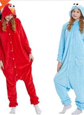 Cookie Monster Animal Cosplay costume Sesame Street Onesies