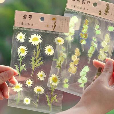 Hand Account Stickers Diy Blooming Flowers Sticker Diy Phone