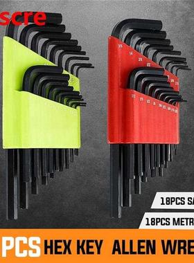 36Pcs Allen Key Set Metric/Sae Hex Wrench Screwdriver Set He