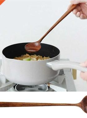 1pc Long Spoons Wooden Korean Style 10.9 inches 100% Natural