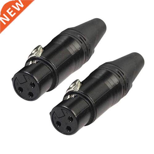 2pcs  Audio Microphone XLR 3Pin Female Connectors Cable S