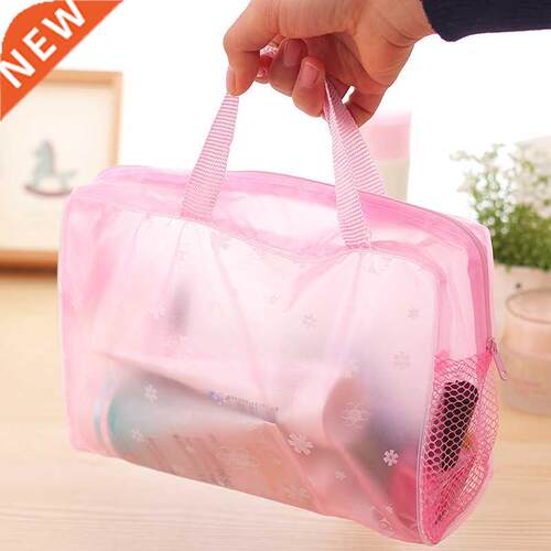 Waterproof PVC Cosmetic Storage Bag for Women Floral