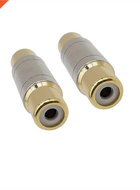 Dual RCA Connectors Straight RCA Female to Female Jack Socke