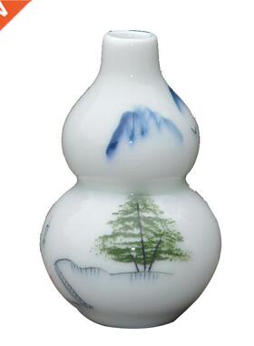 Pure Hand Drawing Blue and White Porcelain Vase Home