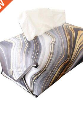 Napkin Case Storage Box Home Living Room Decoration Black