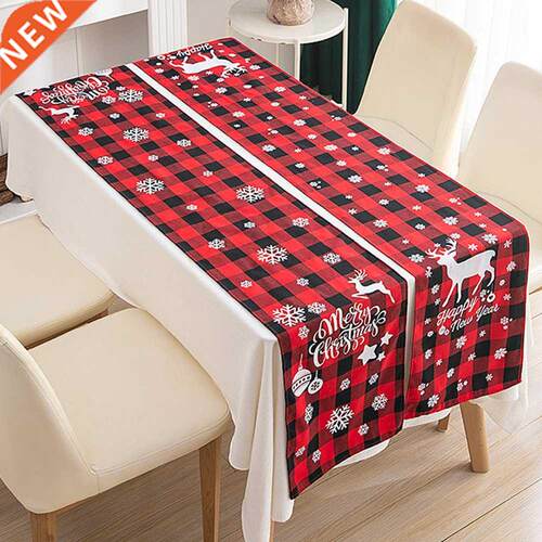Christmas Polyester Table Runner Table Flag Christmas