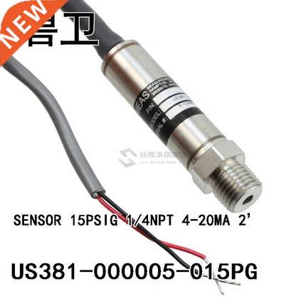 US381-000005-015PG SENSOR 15PSIG 1/4NPT 4-20MA 2'