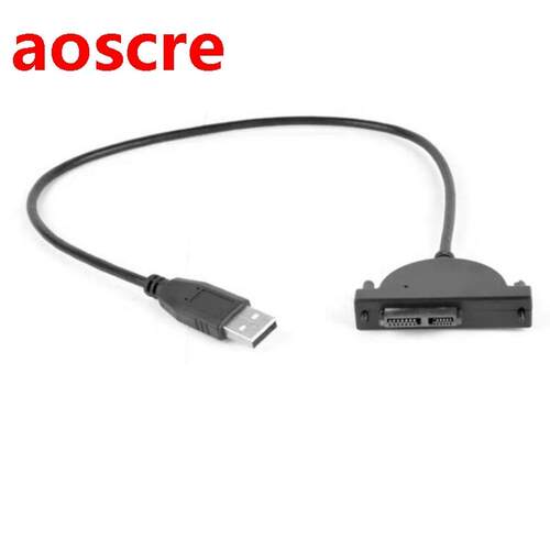 USB2.0 SATA Optical Disc Drive Cable, 6+7Pin Conversion Cabl