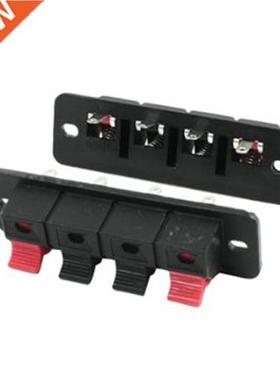 10Pcs PCB Mount 1 Row Vertical 4 Position 4 Pin Speaker Term