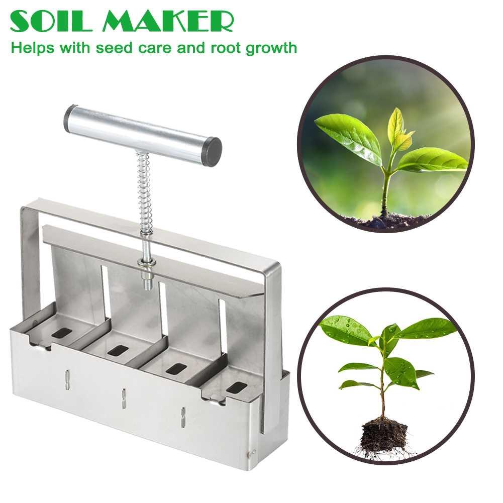 2 inch Soil Block Maker Stainless Steel Hand-Held Soil Block