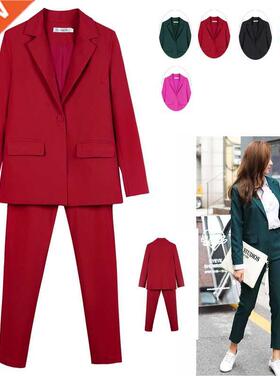Work Pant Suits OL 2 Piece Set For Women Business Interview