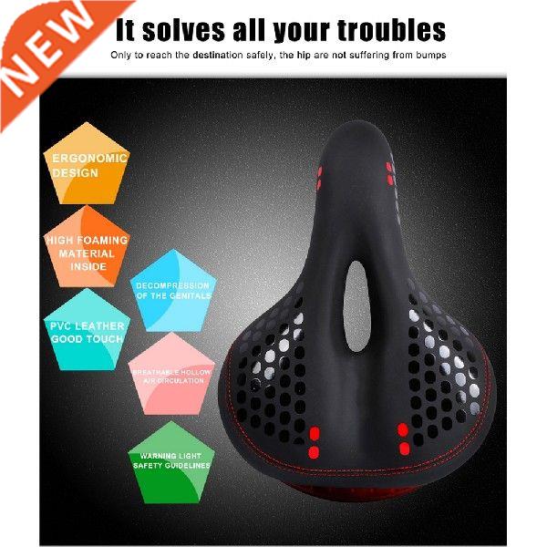 Bicycle Saddle with Tail Light Men Front Seat Mat Mountain