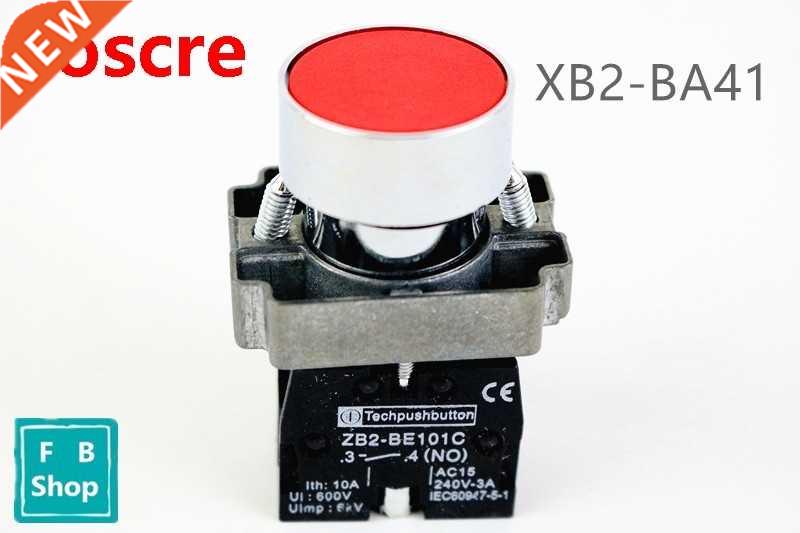 1pcs High Quality XB2-BA41 RED Self-reset Momentary Flush P