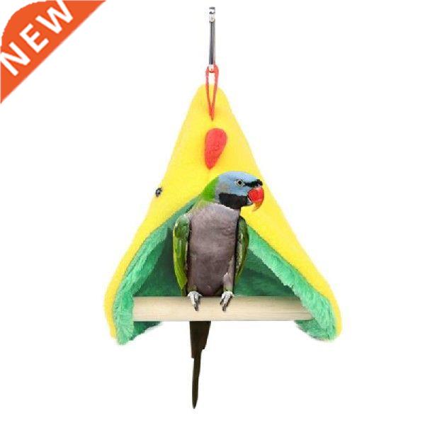 Winter Warm Bird Snuggle Hut With Cage Perch Parrot Hanging