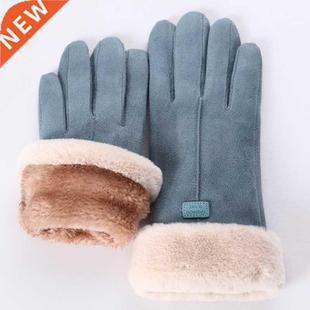 2022 New Fashion Women Gloves Autumn Winter Cute Furry Warm