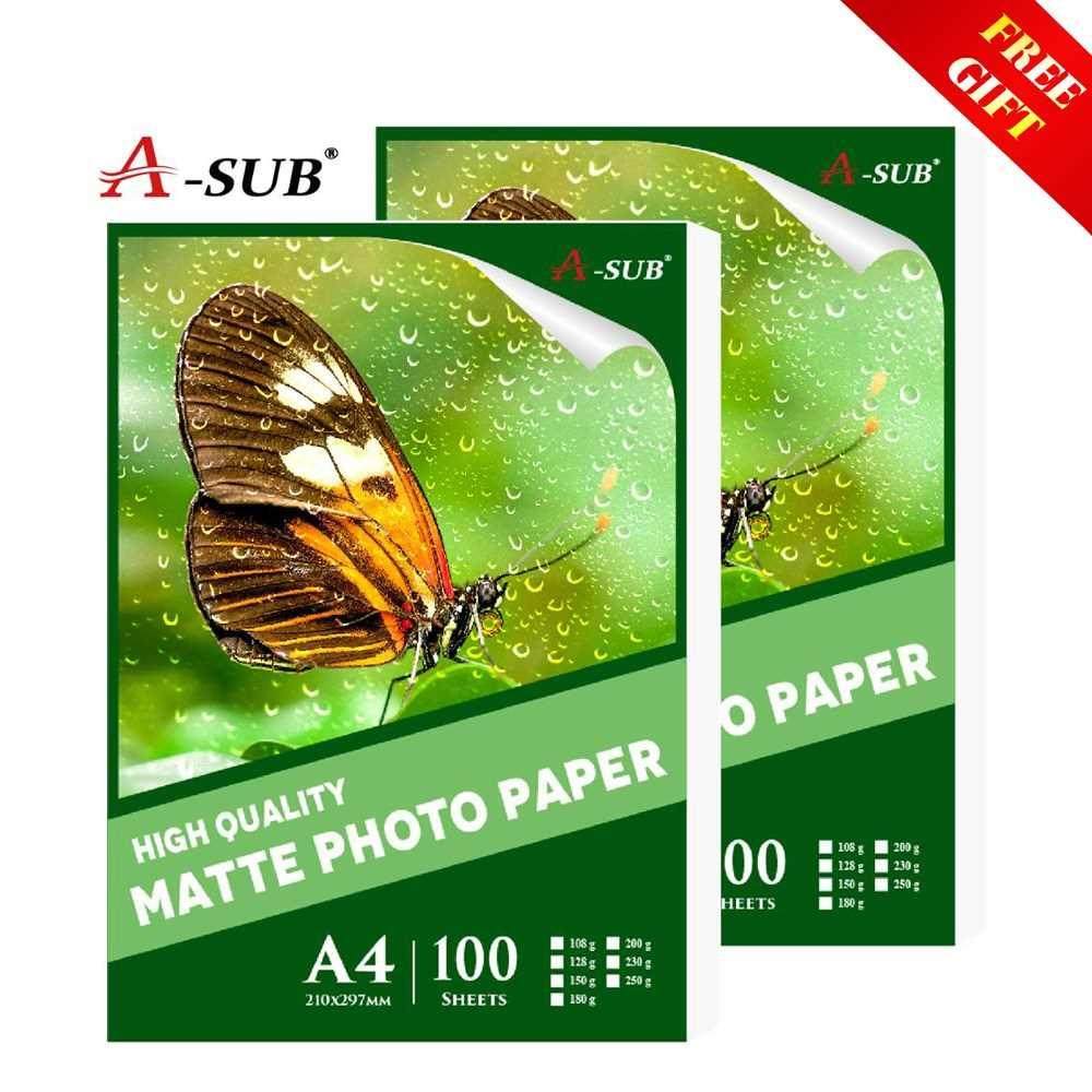 A4 100sheets Inkjet Matte Photo Paper Waterproof for Printe