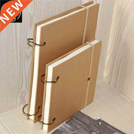 sketchbook活页 正方形素描本 牛皮纸本空白本kraft sketch book