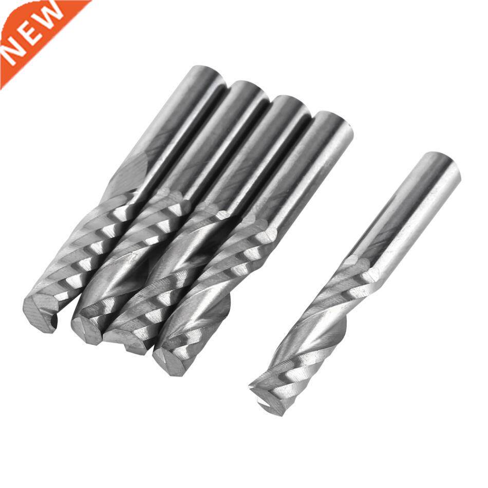 5pcs/set 6mm Single Flute Tungsten Carbide Single Flute End