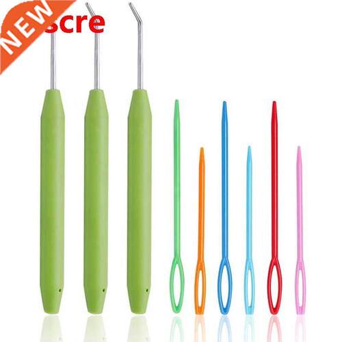 3 Sets Crochet Hook Set Knitting Loom Hook 6 Pcs Plastic Se