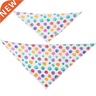 Pet Bandanas with Rainbow Dots Clars for Dogs and Cats