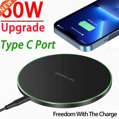 60W Qi Wireless Chrger Pd for iPhone 13 12 11 X Pro M