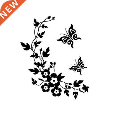 3D butterfly flowers wall sticker for kids room bedroom livi