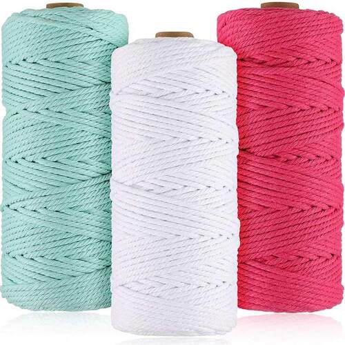 Rolls Macrame Cord Mm X 100M Natural Cord Spool Twine