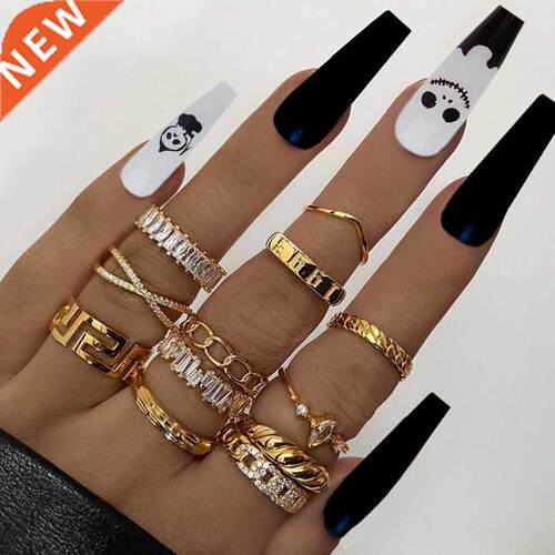 Halloween black and white fake nails wear nail stickers fini