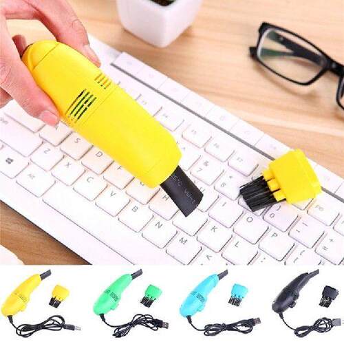 1 Piece USB Vacuum Cleaner Mini Computer USB Keyboard Brush