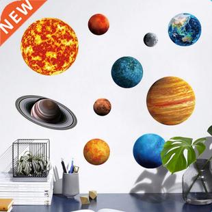 1 Set Luminous Wall Sticker The Solar System Nine Planets