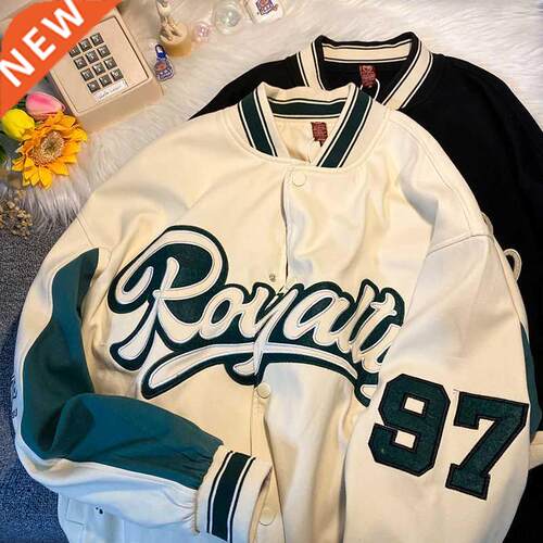 Harajuku Bomber Jackets Women Coat Men's Couple Baseball Jac