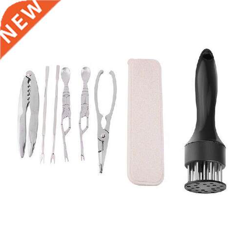 6Pcs Portable Hoe Eating Crabs Seafood Tool With Storage