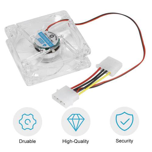 80mm Computer CPU Fan Cooler LED Computer PC Case Cooling Fa