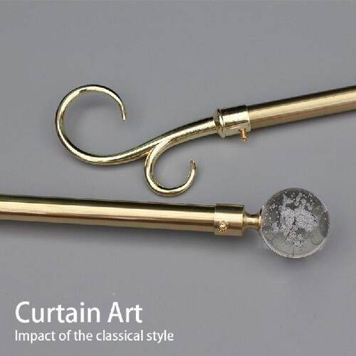 19MM Zinc Alloy Curtain Poles Brass Color Gold Light Luxury