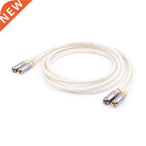 Pair QED 5N Copper Silver Plated RCA Audio Cable HIFI RCA Ca