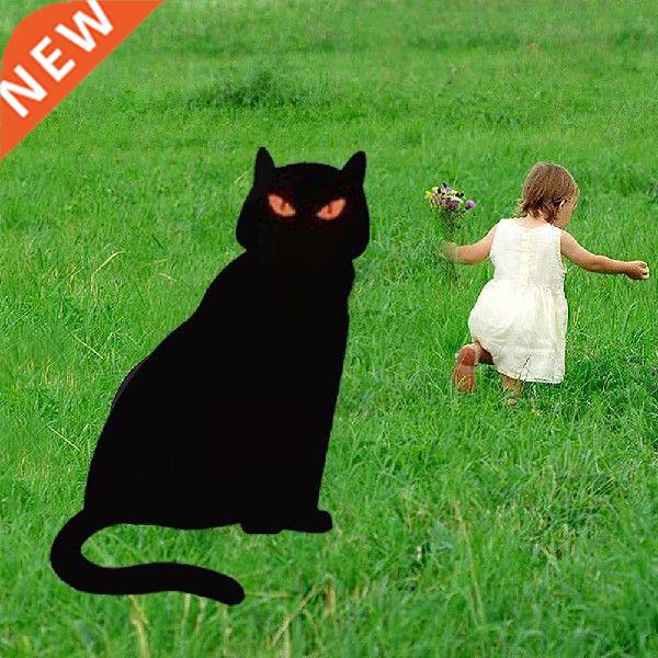Halloween Props Black Cat Silhouette Halloween Yard Sign