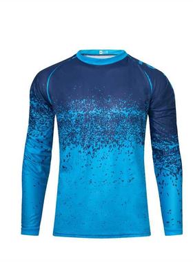 Outdoor Anti-UV Quick Dry Men's UPF 50 Long Sleeve T-Shirts