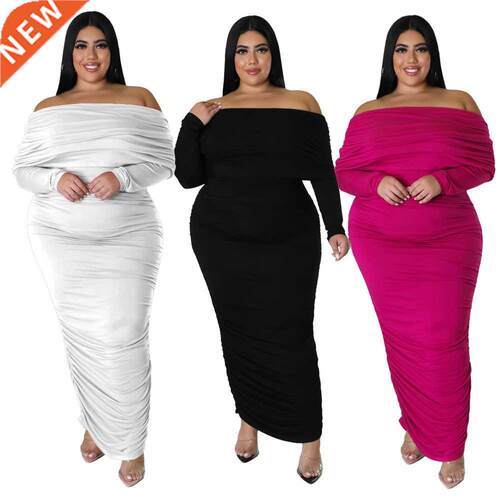 Xl-4xl Plus size Lady Fat MM Autumn fat Lady dress大码连衣裙