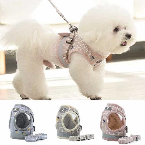 Dog Harness Reflective Puppy Kitten Collars Breathable Mesh