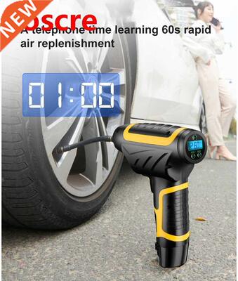 120W Rechargeable Air Compressor Wireless Inflatable Pump Po