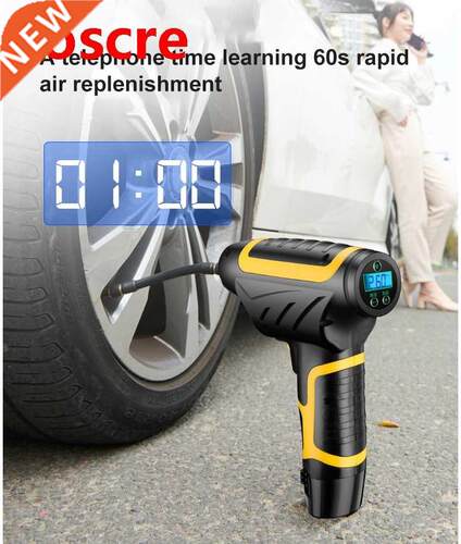 120W Rechargeable Air Compressor Wireless Inflatable Pump Po