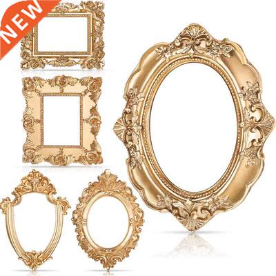 5Pcs Vintage Resin Picture Frame Wall Hanging Photo Frame Ta