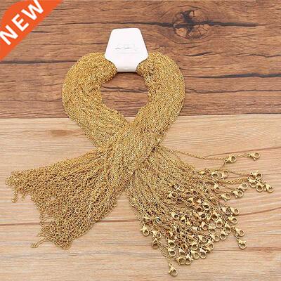 PULCHRITUDE 5Pcs/lot 45cm Chains Necklace 4mm Men Women Gold