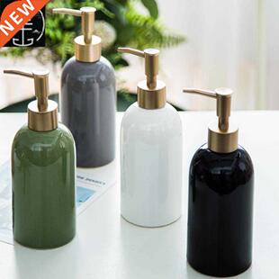 420ml Ceramic Liquid Soap Dispenser Shampoo Bottle Hand Sani