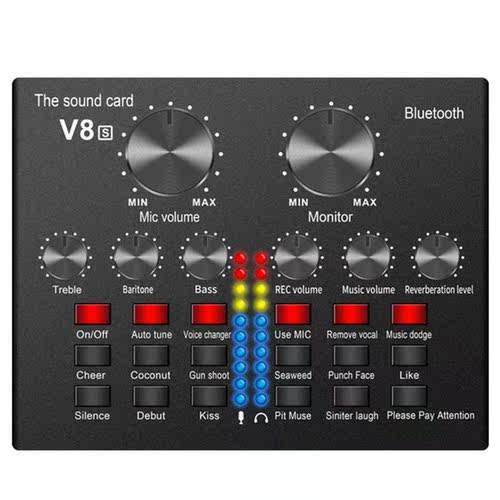 V8S Live External Bluetooth Sound Cd SmtPhone Voice Chan