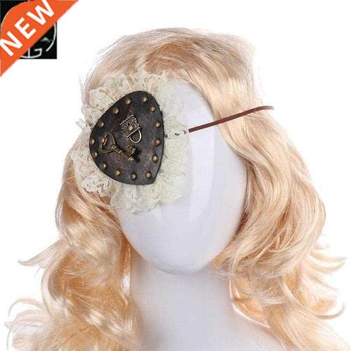 Halloween carnival props pirate gothic punk key lock lace