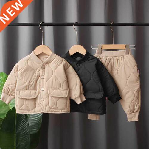 Winter Autumn Baby Boys Clothes Full Sleeve Solid Parkas Pan